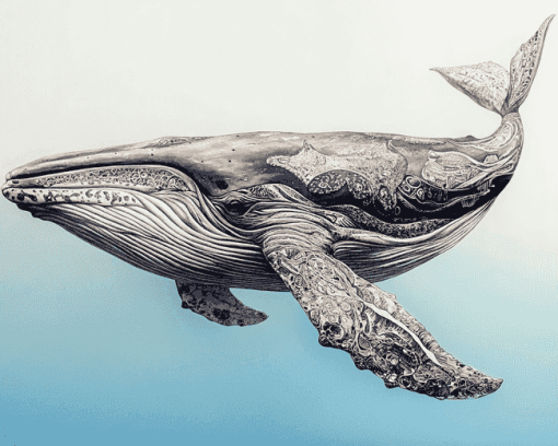 Spem Whale Marine Giant Diamond Painting