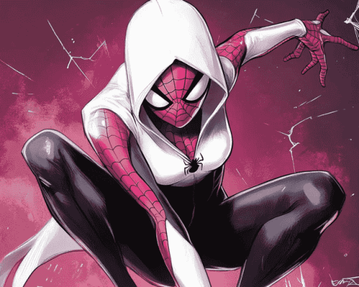 Spider Gwen Marvel Diamond Painting