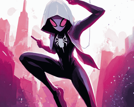 Spider Gwen Marvel Diamond Painting