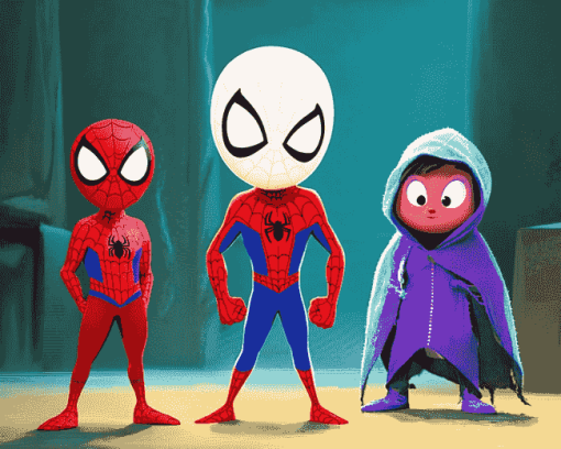 Spidery Friends Superhero Diamond Painting