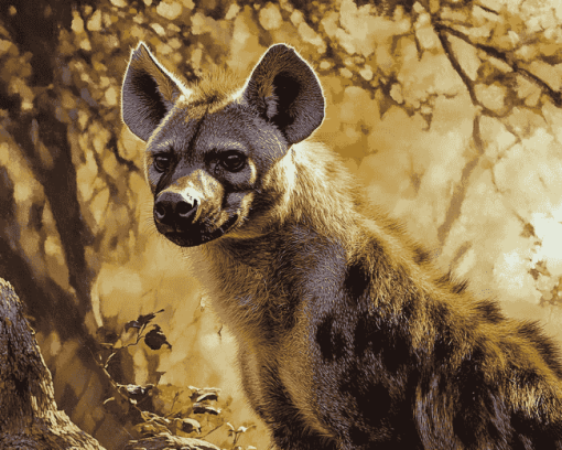 Spotted Hyena Animal Diamond Painting