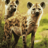 Spotted Hyena Wildlife Diamond Painting