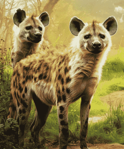 Spotted Hyena Wildlife Diamond Painting