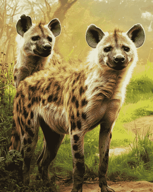 Spotted Hyena Wildlife Diamond Painting