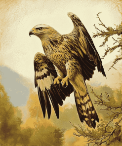 Spotted Indian Eagle Diamond Painting