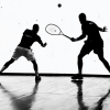 Squash Player Silhouettes Diamond Painting