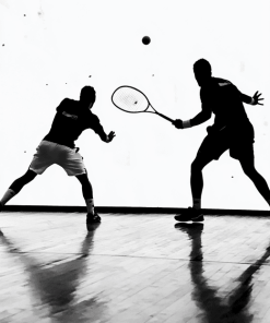 Squash Player Silhouettes Diamond Painting