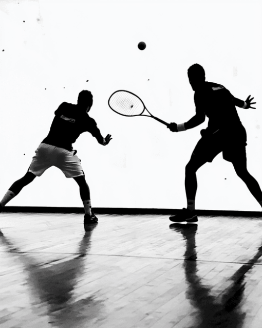 Squash Player Silhouettes Diamond Painting