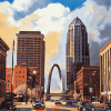 St Louis Skyscrapers Diamond Painting