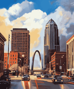 St Louis Skyscrapers Diamond Painting