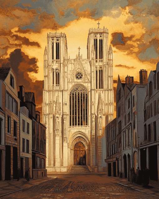 St Michael And St Gudula Cathedral Diamond Painting