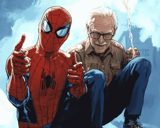 Stan Lee Spiderman Diamond Painting