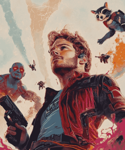 Star Lord Marvel Diamond Painting