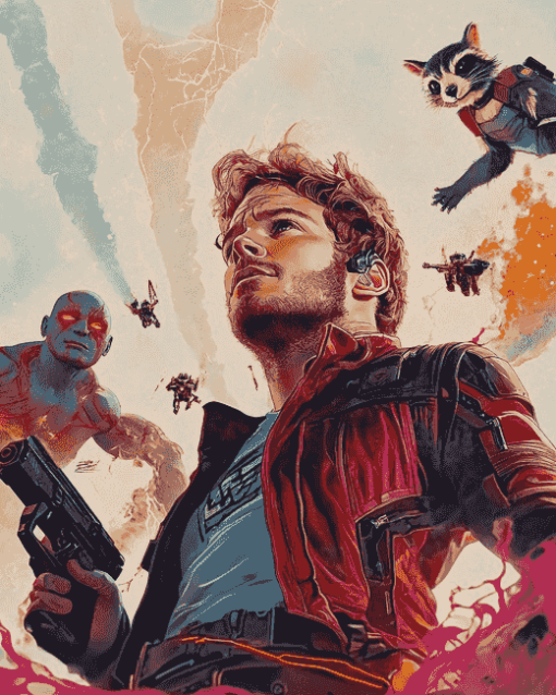 Star Lord Marvel Diamond Painting