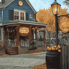 Stars Hollow Houses Diamond Painting