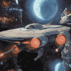 Starship Enterprise Diamond Painting