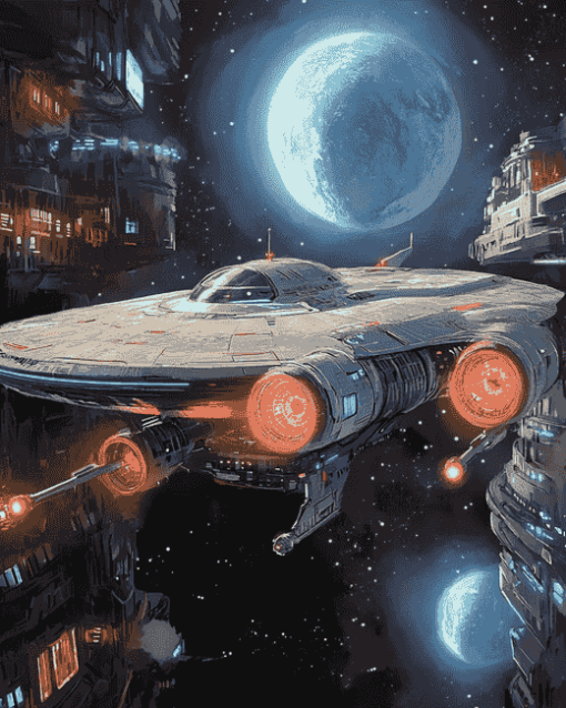 Starship Enterprise Diamond Painting