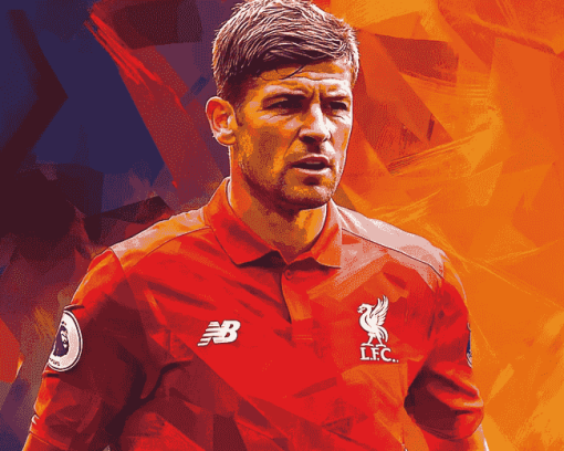 Steven Gerrard Football Icon Diamond Painting