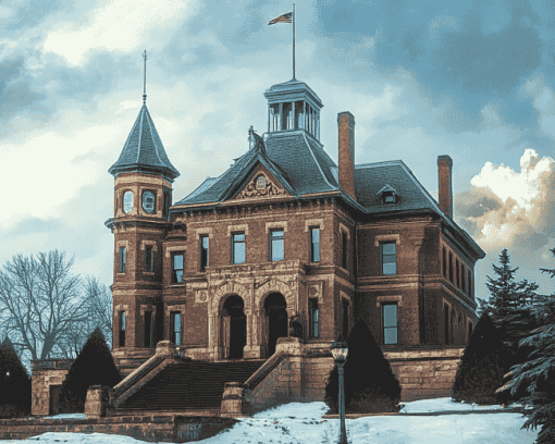 Stillwater Courthouse Castle Diamond Painting