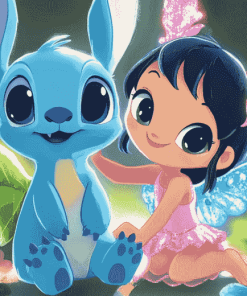 Stitch Animated Friends Diamond Painting