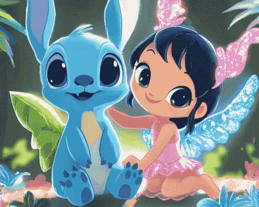 Stitch Animated Friends Diamond Painting