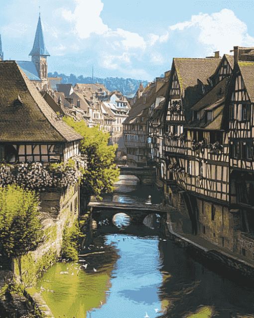 Strasbourg France Scenic Diamond Painting