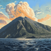 Stromboli Volcano Sicily Diamond Painting