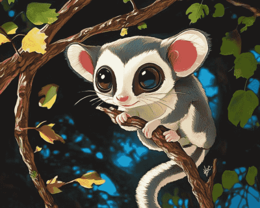 Sugar Glider Cartoon Diamond Painting