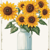 Sunflower Bouquet Diamond Painting