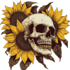 Sunflower Skull Diamond Painting