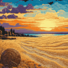 Sunset Beach Seascape Diamond Painting