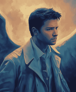 Supernatural Castiel Angel Diamond Painting