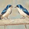 Swallow Birds Diamond Painting