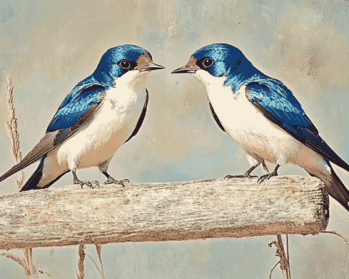 Swallow Birds Diamond Painting