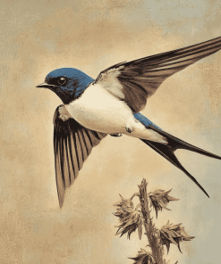 Swallow Birds Elegance Diamond Painting