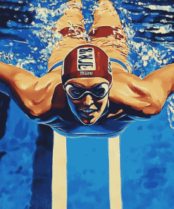 Swimming Champion Diamond Painting