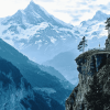 Swiss Alps Mountain View Diamond Painting