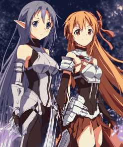 Sword Art Online Girls Anime Diamond Painting