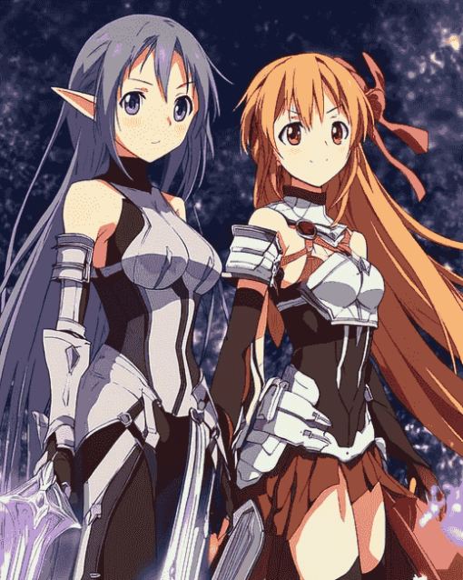 Sword Art Online Girls Anime Diamond Painting