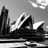 Sydney Buildings Black And White Diamond Painting