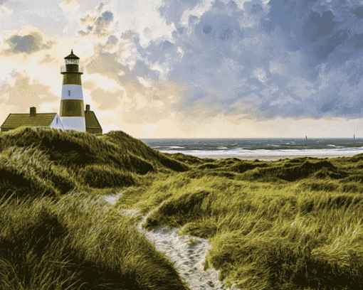 Sylt Lighthouses and Landscapes Diamond Painting