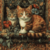 Tapestry Cat Masterpiece Diamond Painting