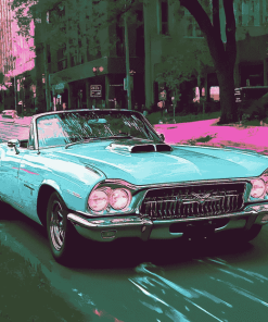 Tbird Car Diamond Painting