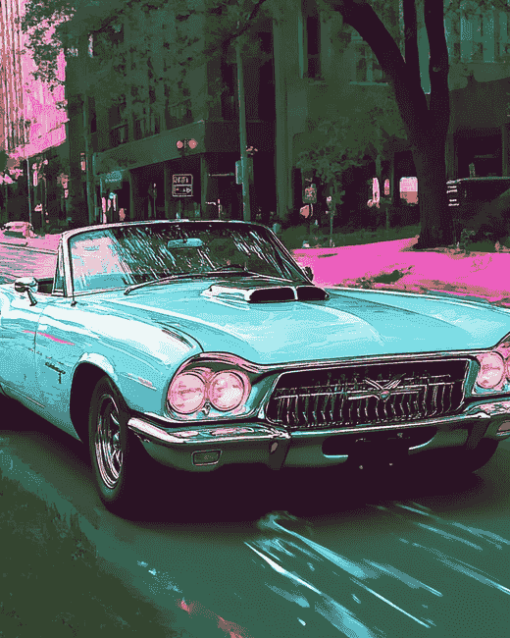 Tbird Car Diamond Painting