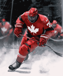 Team Canada Ice Hockey Diamond Painting