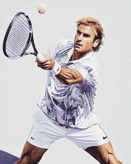 Tennis Legend Andre Agassi Diamond Painting