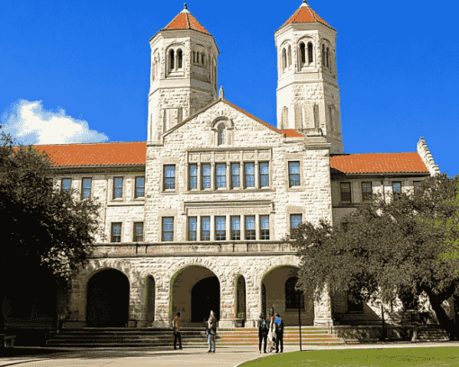 Texas University Landmark Diamond Painting