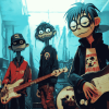 The Gorillaz Cartoon Diamond Painting