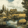 The Hay Wain Landscape Diamond Painting