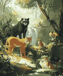 The Jungle Book Animal Diamond Painting